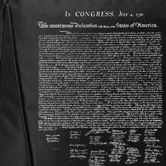 Declaration Of Independence Funny Gift City Backpack