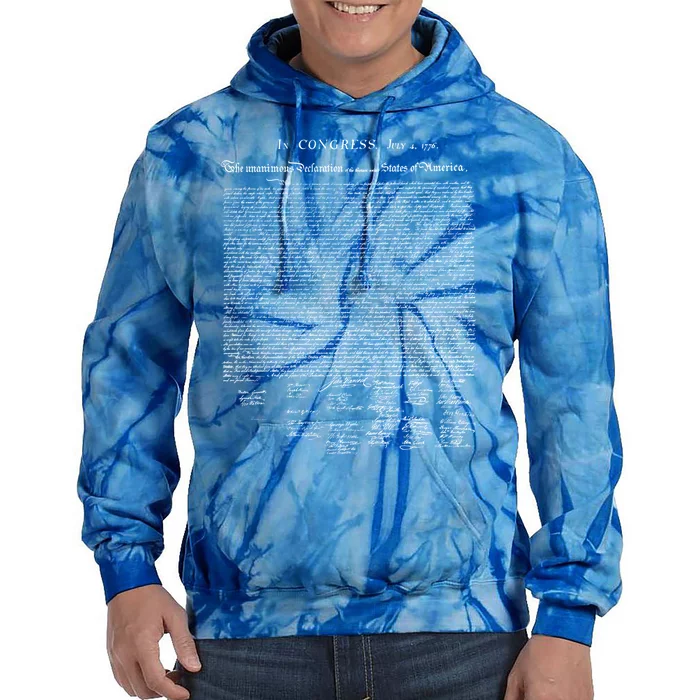 Declaration Of Independence Funny Gift Tie Dye Hoodie