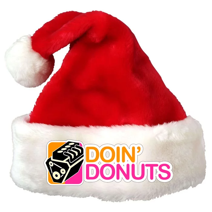 Doin' Donuts Premium Christmas Santa Hat