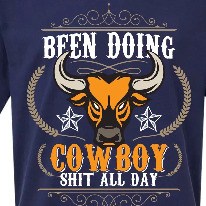 Doing Cowboy Shit All Day Sueded Cloud Jersey T-Shirt