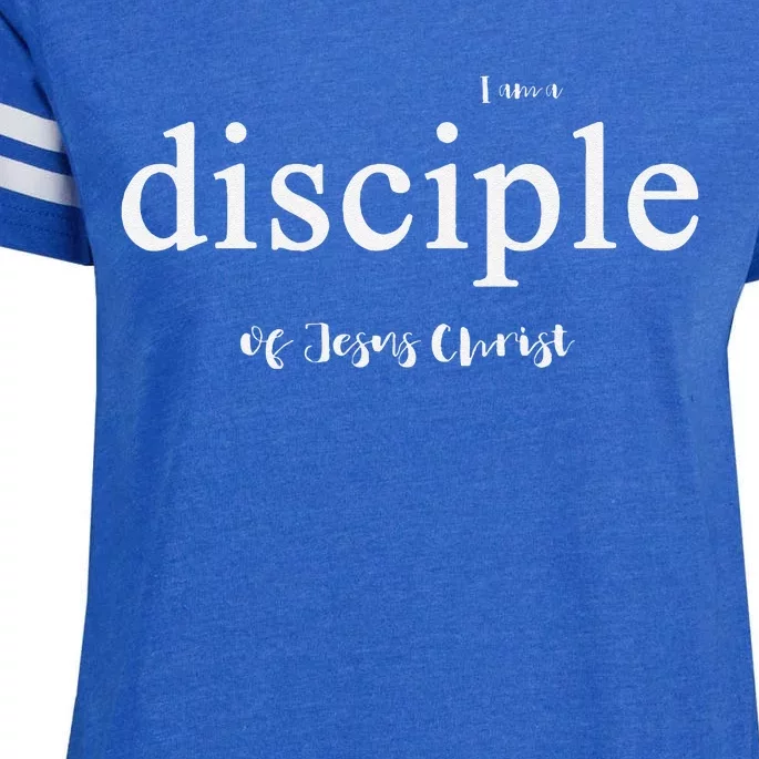 Disciple Of Jesus Christ Gospel Theme Enza Ladies Jersey Football T-Shirt