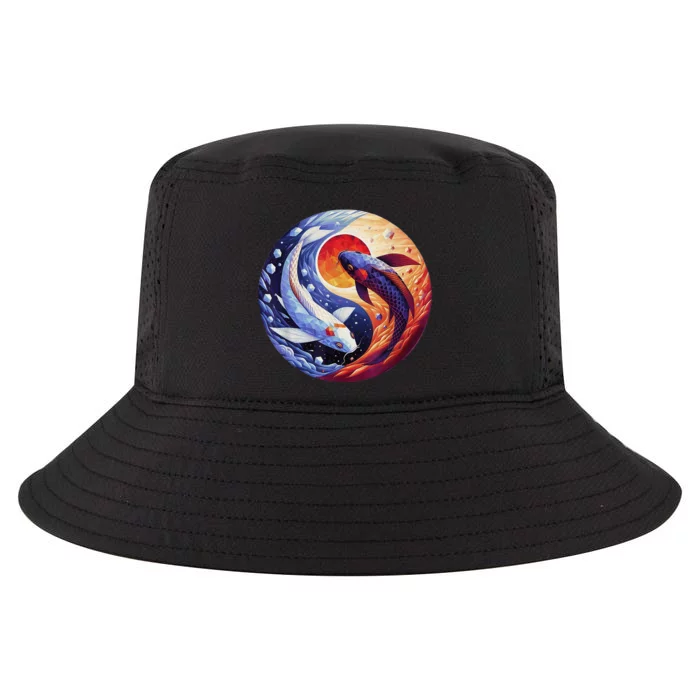 Dreams Of Jasmine Tea Yin Yang Koi Fish Cool Comfort Performance Bucket Hat