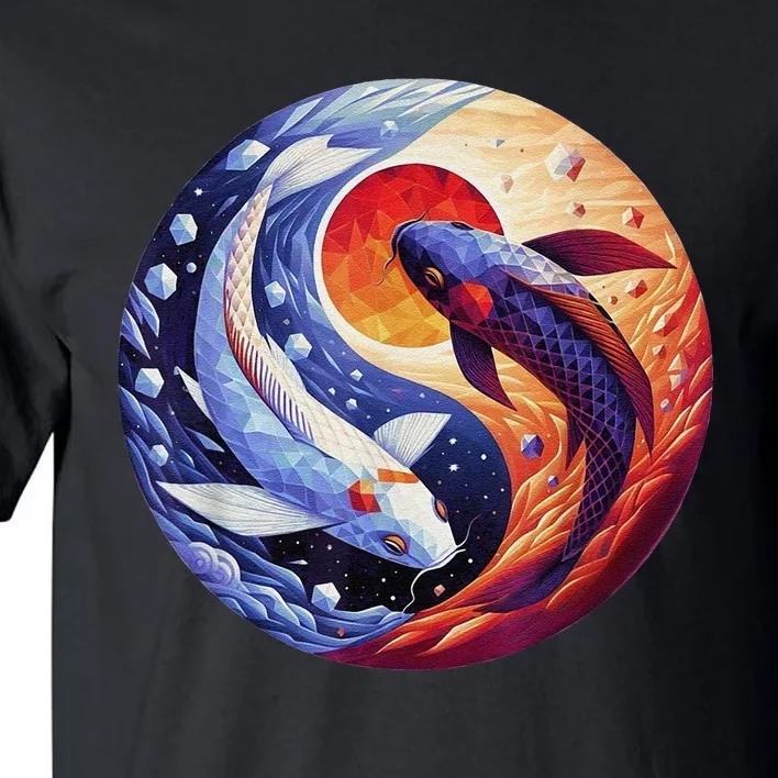 Dreams Of Jasmine Tea Yin Yang Koi Fish Tall T-Shirt