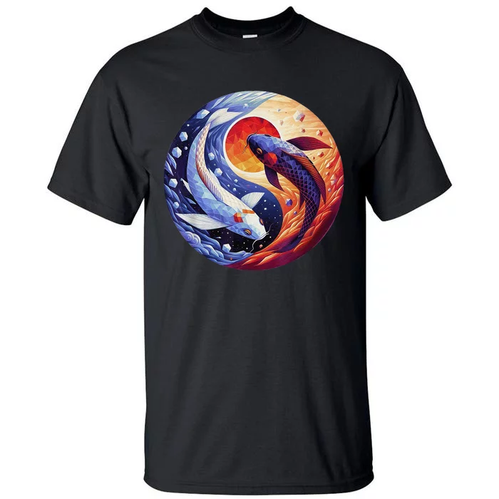 Dreams Of Jasmine Tea Yin Yang Koi Fish Tall T-Shirt