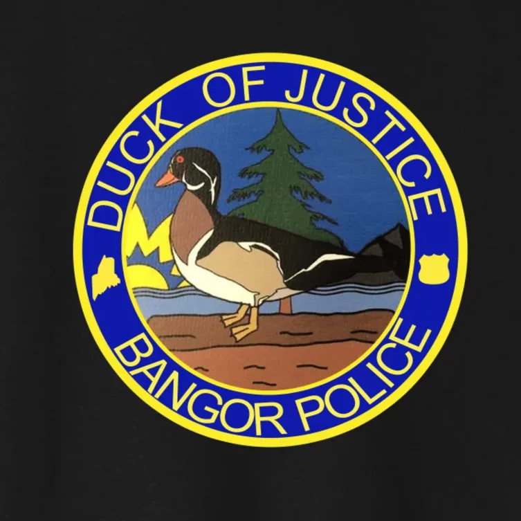 Duck Of Justice Bangor Police Women's Crop Top Tee