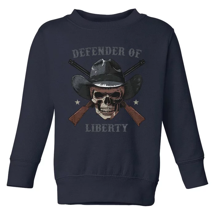 Defender Of Liberty Skull Toddler Sweatshirt