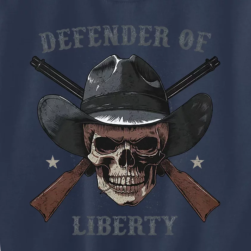 Defender Of Liberty Skull Kids Sweatshirt