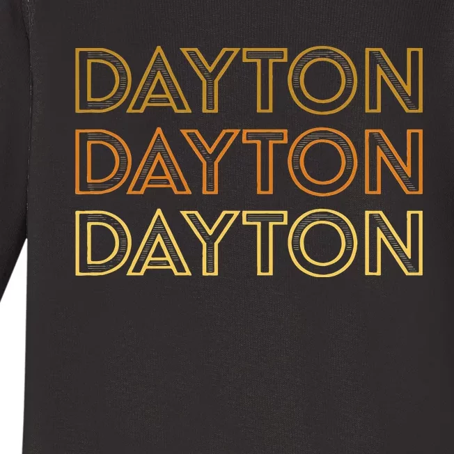 Dayton Oh Local Dayton Souvenir Baby Long Sleeve Bodysuit