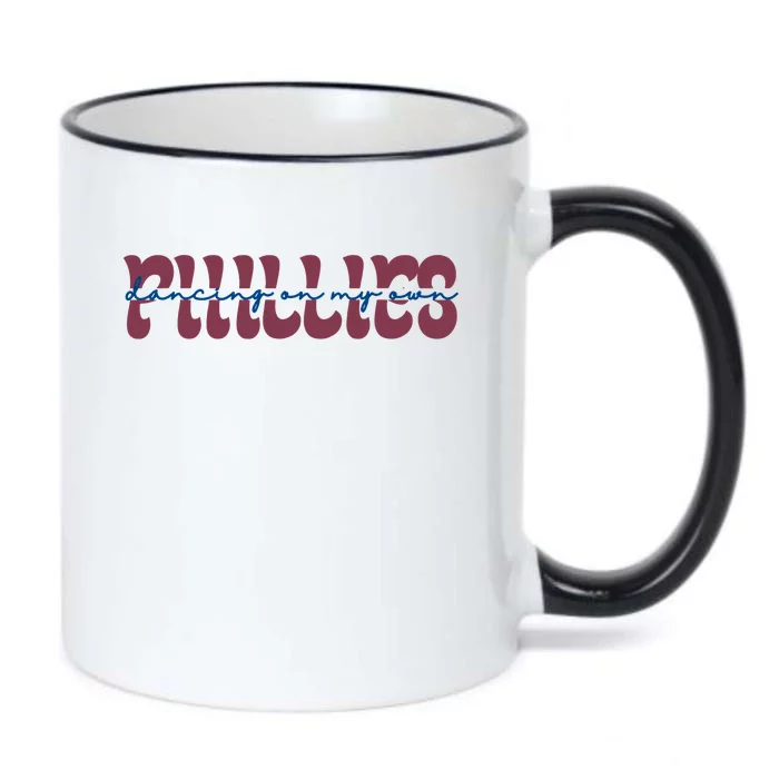 Dancing On My Own Philadelphia Baseball Fan Lover Black Color Changing Mug