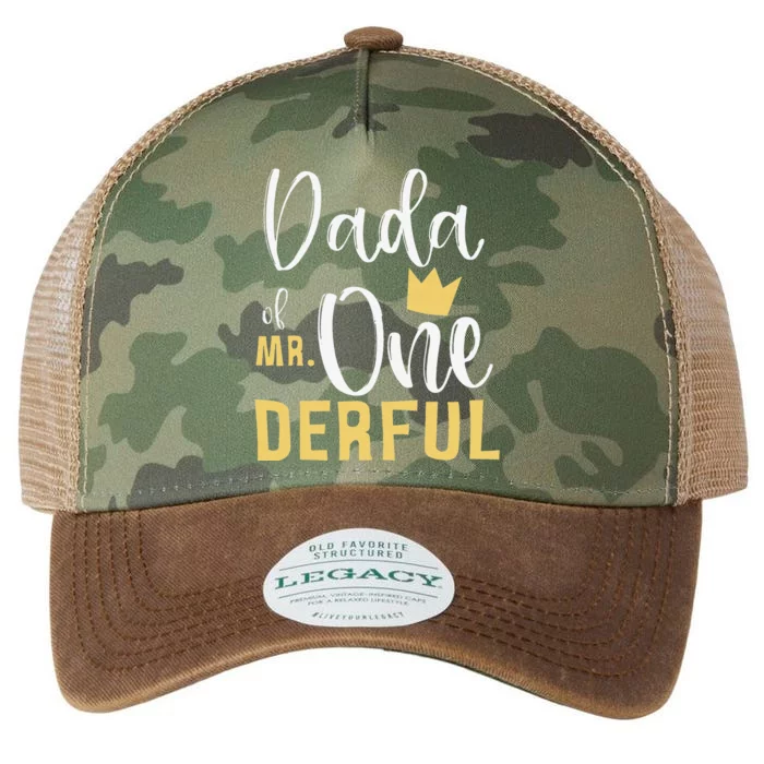 Dada of Mr Onederful 1st Birthday Matching First OneDerful Legacy Tie Dye Trucker Hat