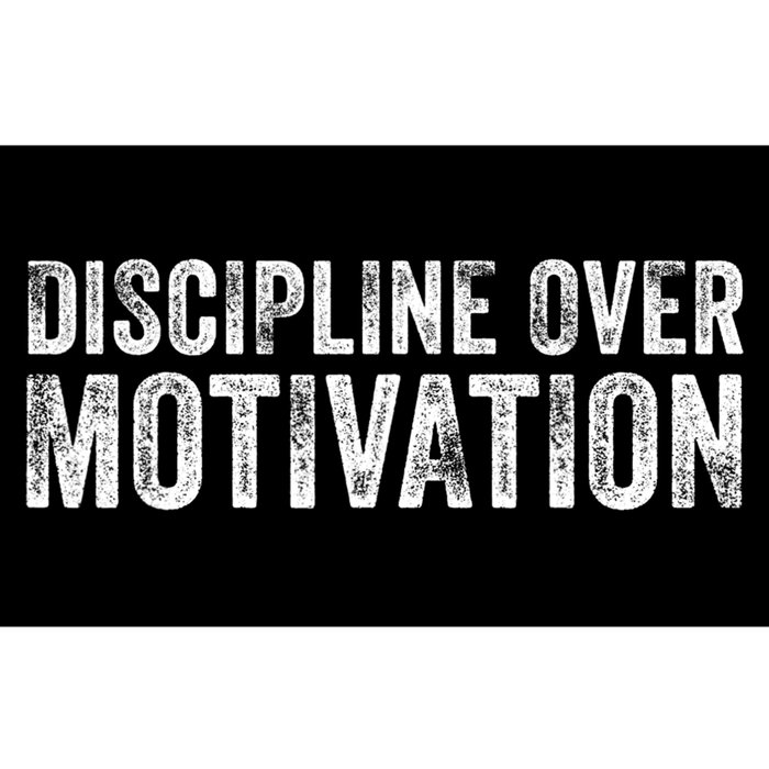 Discipline Over Motivation Goals Hard Work Gym Vintage Bumper Sticker