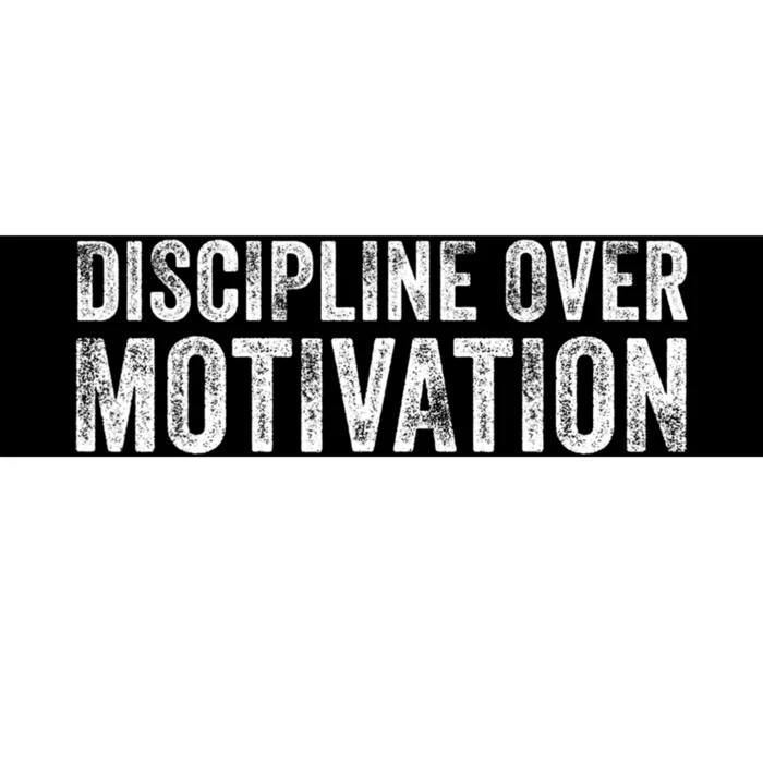 Discipline Over Motivation Goals Hard Work Gym Vintage Bumper Sticker