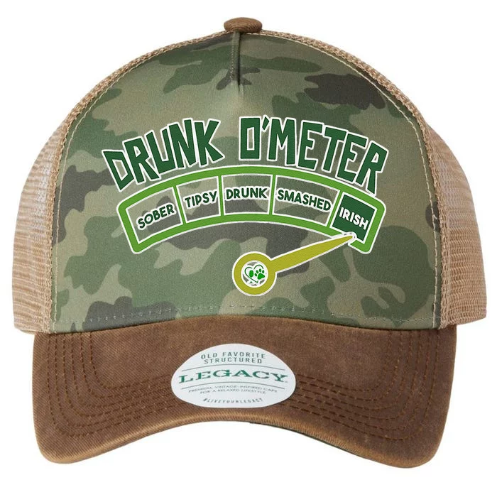 Drunk O Meter St Patrick's Day Saint Irish Lads Sarcastic Legacy Tie Dye Trucker Hat