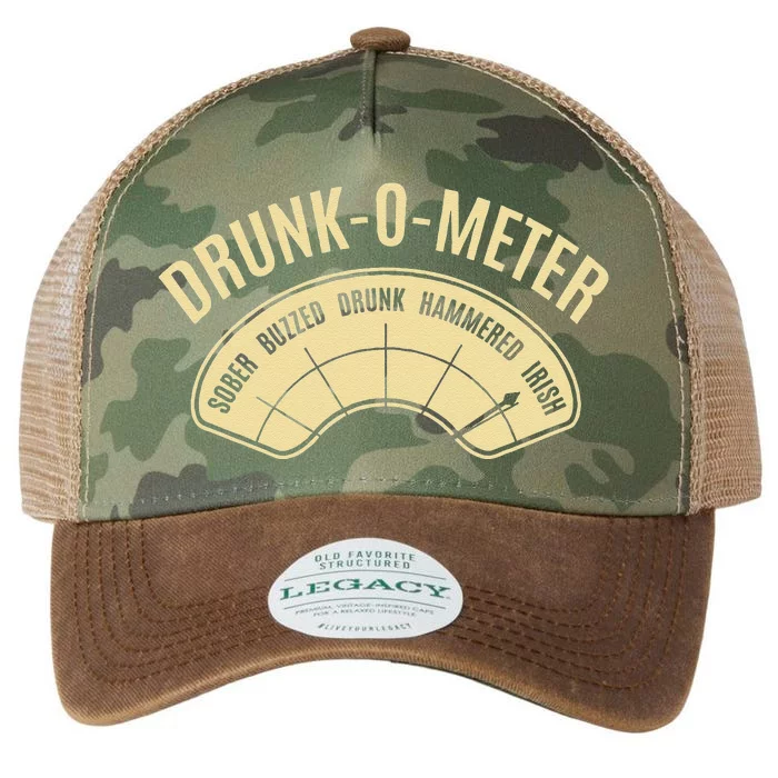 Drunk O Meter St Saint Patrick's Day Gifts Drinking Team Legacy Tie Dye Trucker Hat