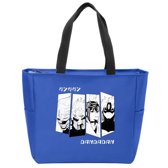 Dandadan Okarun Momo Cool Anime Manga Characters Zip Tote Bag