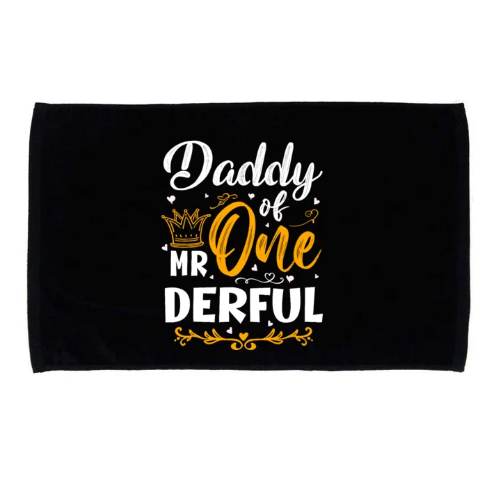 Daddy Of Mr One Derful 1st Birthday Party First Onederful Microfiber Hand Towel