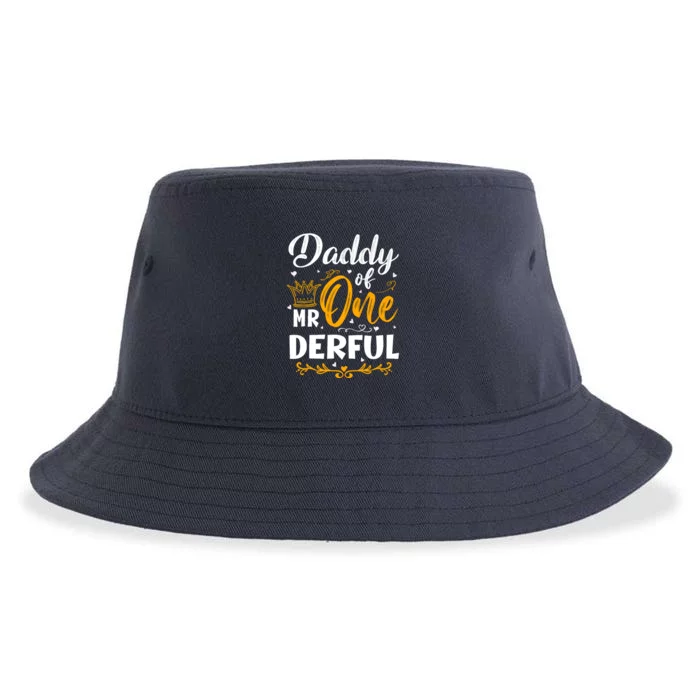 Daddy Of Mr One Derful 1st Birthday Party First Onederful Sustainable Bucket Hat