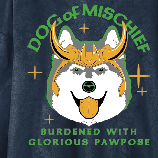 Dog Of Mischief Hooded Wearable Blanket