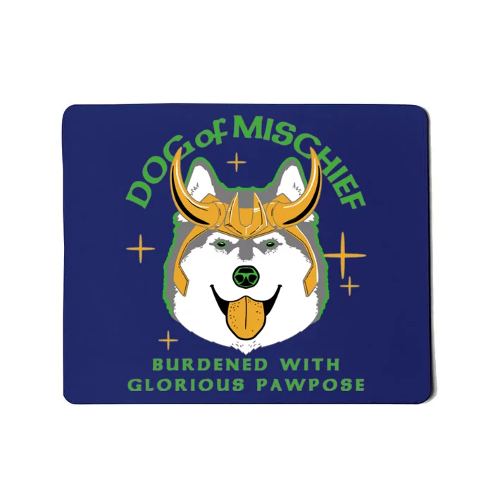 Dog Of Mischief Mousepad