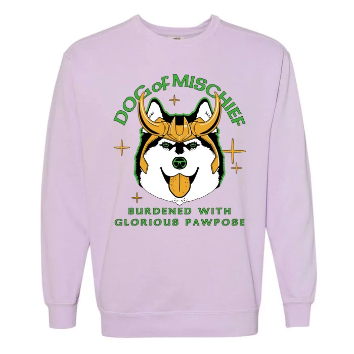 Dog Of Mischief Garment-Dyed Sweatshirt