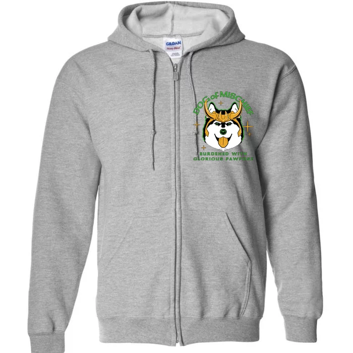 Dog Of Mischief Full Zip Hoodie