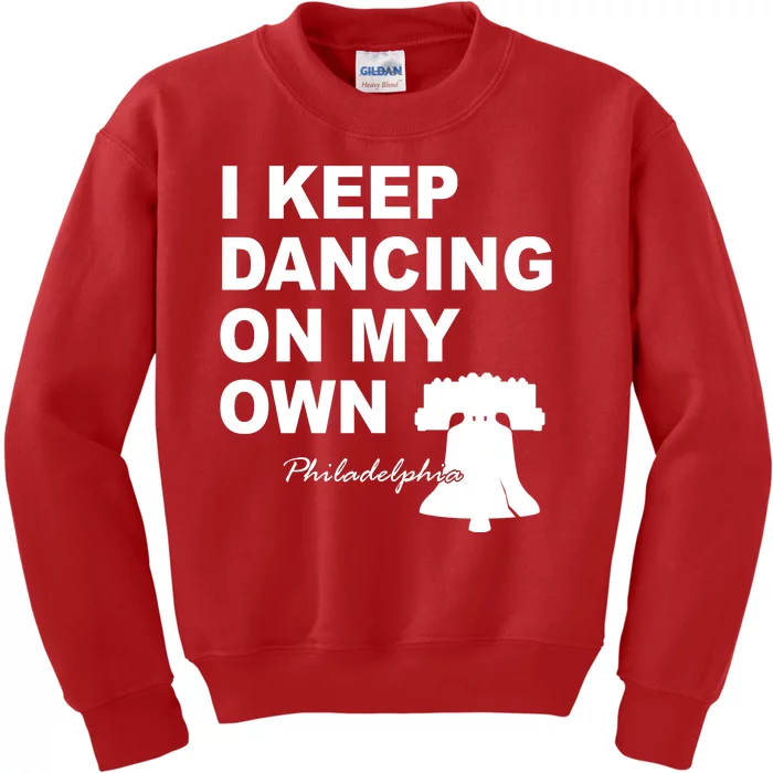 Dancing On My Own Philadelphia Baseball Kids Sweatshirt