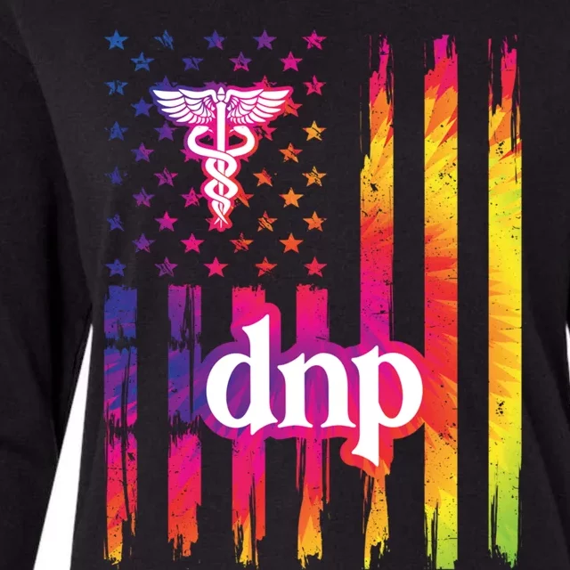 Doctor Of Nursing Practice Us Flag Gift Womens Cotton Relaxed Long Sleeve T-Shirt