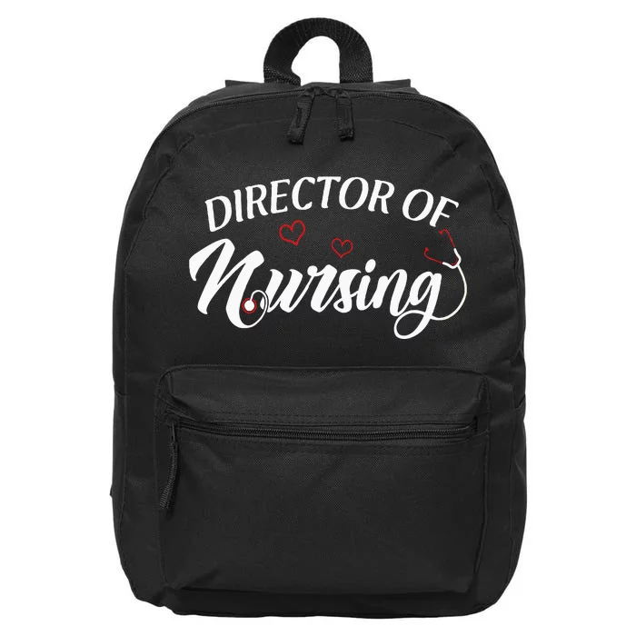 Director Of Nursing Director Nurse Stethoscope 16 in Basic Backpack