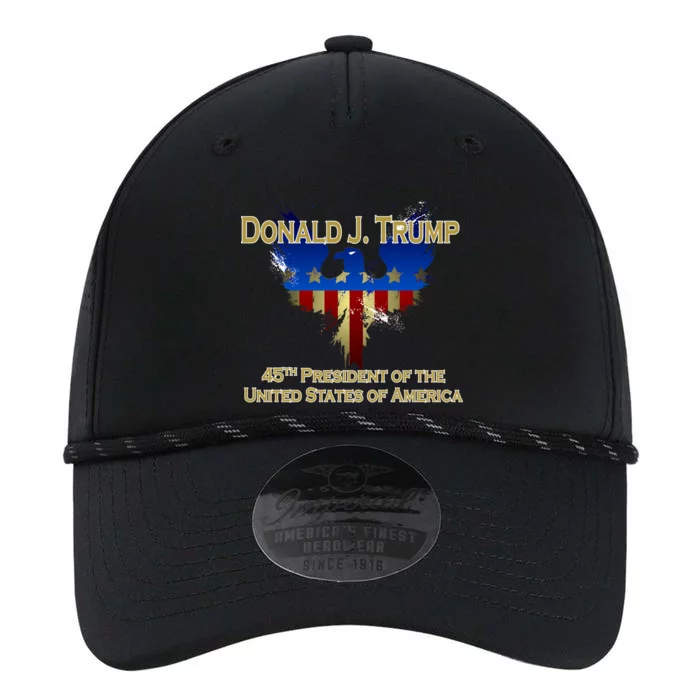 Donald J. Trump 45th President of the USA Eagle Splatter Performance The Dyno Cap