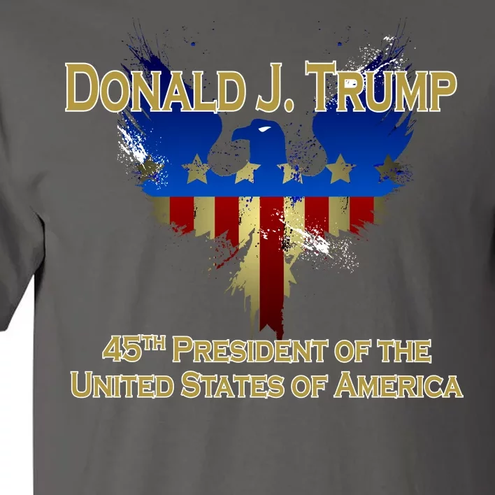 Donald J. Trump 45th President of the USA Eagle Splatter Tall T-Shirt