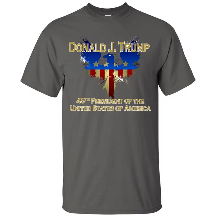 Donald J. Trump 45th President of the USA Eagle Splatter Tall T-Shirt