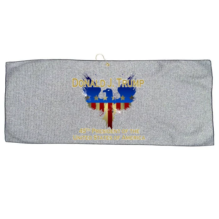 Donald J. Trump 45th President of the USA Eagle Splatter Large Microfiber Waffle Golf Towel