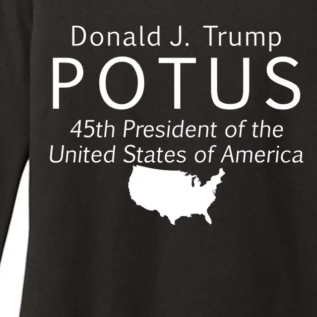 Donald J. Trump POTUS 45th President of The USA Womens CVC Long Sleeve Shirt