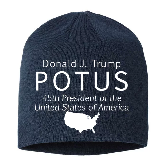 Donald J. Trump POTUS 45th President of The USA 8 1/2in Sustainable Knit Beanie