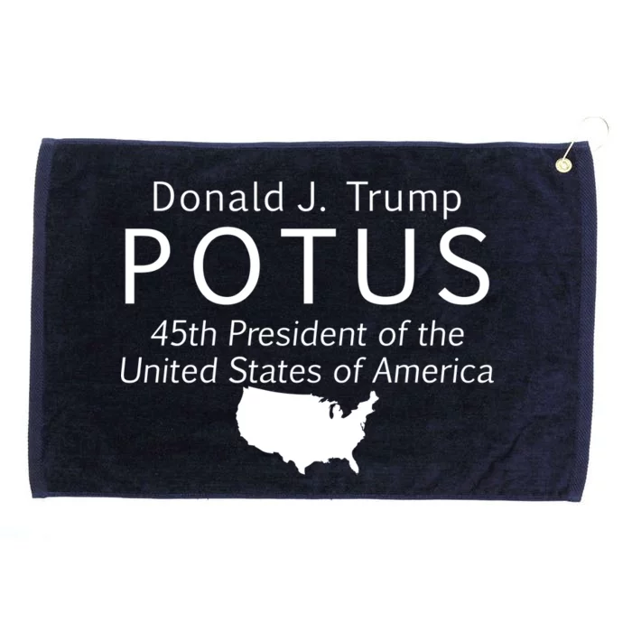 Donald J. Trump POTUS 45th President of The USA Grommeted Golf Towel