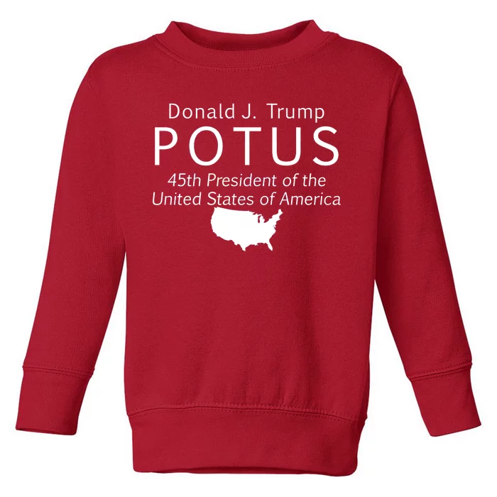 Donald J. Trump POTUS 45th President of The USA Toddler Sweatshirt