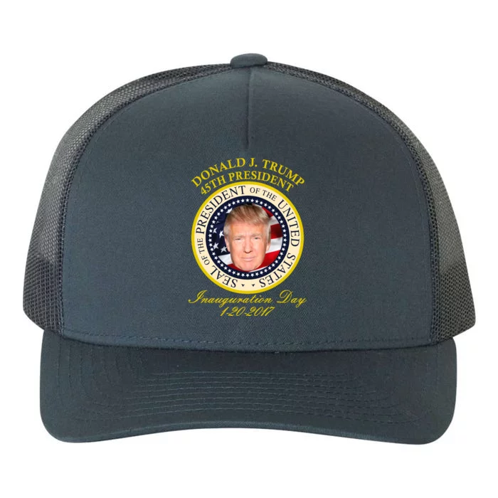 Donald J. Trump Presidential Seal Inauguration Yupoong Adult 5-Panel Trucker Hat