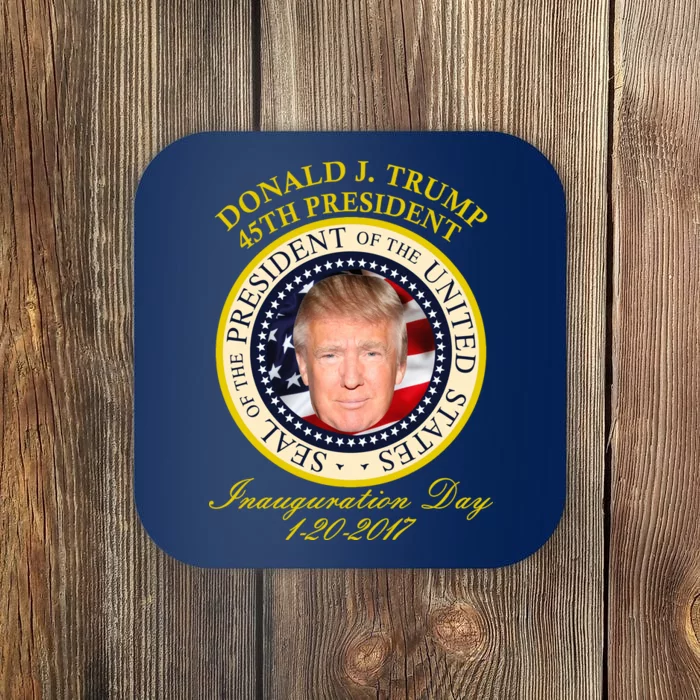 Donald J. Trump Presidential Seal Inauguration Coaster