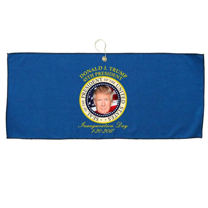 Donald J. Trump Presidential Seal Inauguration Large Microfiber Waffle Golf Towel