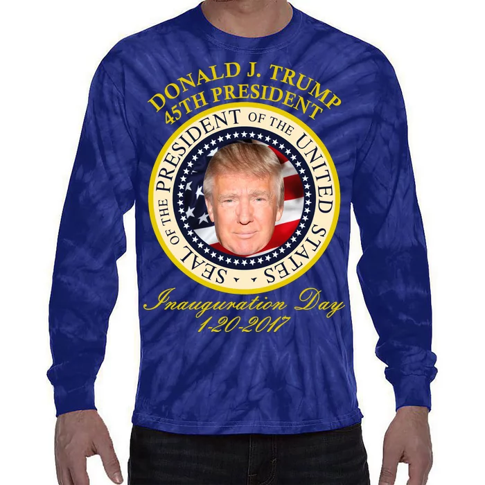 Donald J. Trump Presidential Seal Inauguration Tie-Dye Long Sleeve Shirt