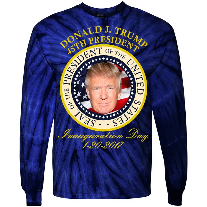 Donald J. Trump Presidential Seal Inauguration Tie-Dye Long Sleeve Shirt