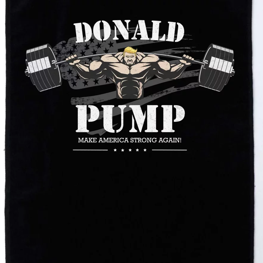 Donald Pump Make America Strong Again Platinum Collection Golf Towel