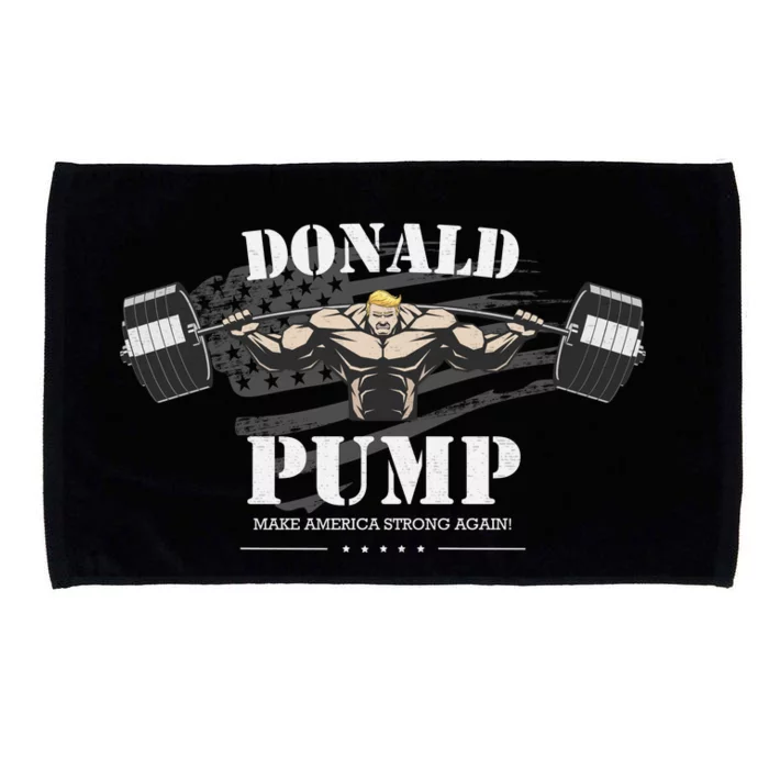 Donald Pump Make America Strong Again Microfiber Hand Towel