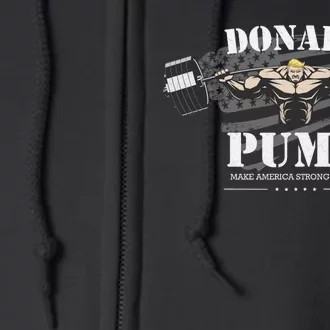 Donald Pump Make America Strong Again Full Zip Hoodie