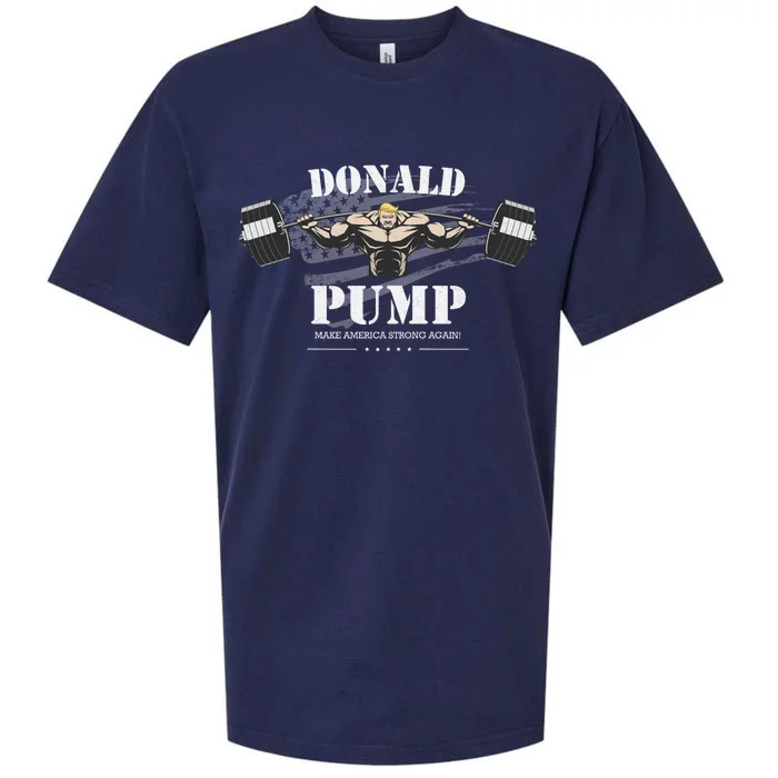 Donald Pump Make America Strong Again Sueded Cloud Jersey T-Shirt