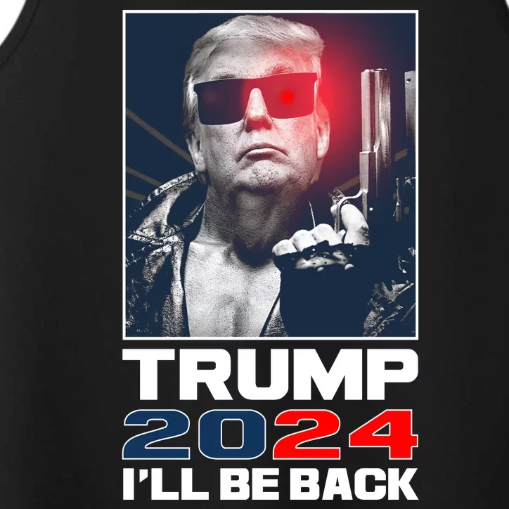 Donald Trump 2024 I'll Be Back Performance Tank