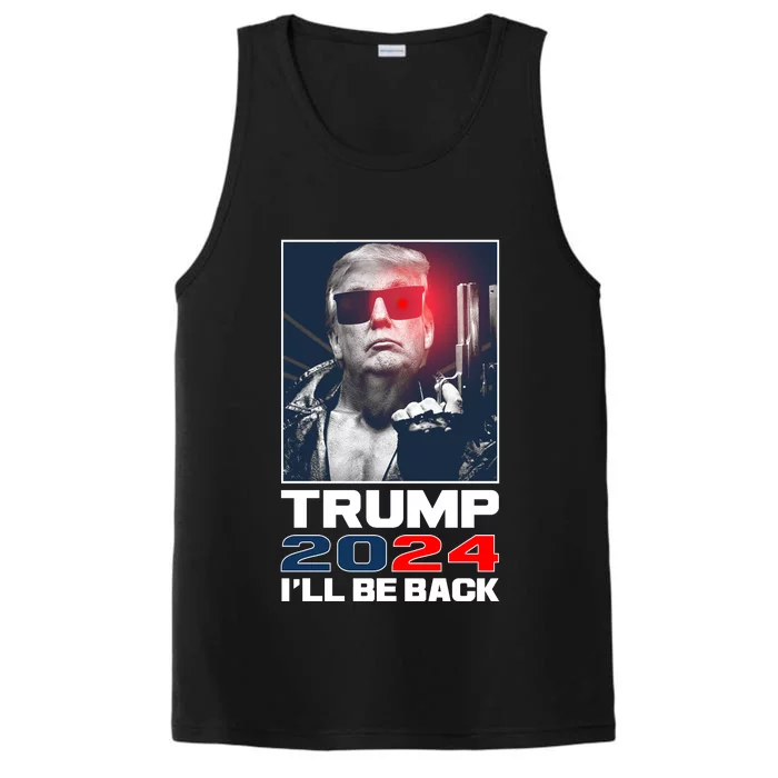 Donald Trump 2024 I'll Be Back Performance Tank