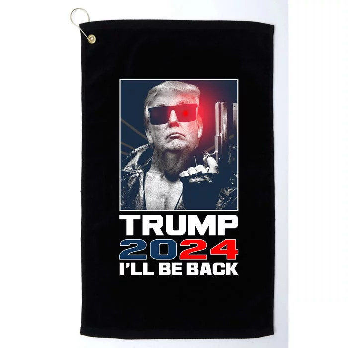 Donald Trump 2024 I'll Be Back Platinum Collection Golf Towel