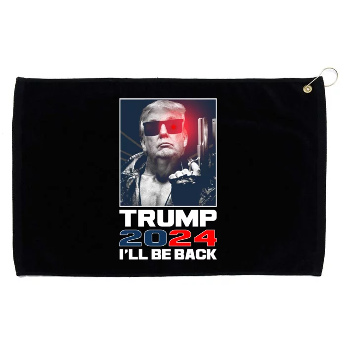 Donald Trump 2024 I'll Be Back Grommeted Golf Towel