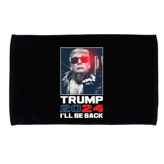 Donald Trump 2024 I'll Be Back Microfiber Hand Towel